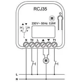 ELDAT RCJ35EN5001A01-K Unterputz-Empfänger, Easywave neo, 230V 1x Motor,