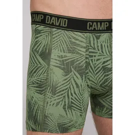 Camp David Boxershorts Set: bunt / khaki / blau L 2er Pack
