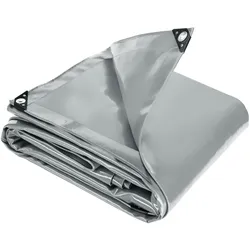 TECTAKE Abdeckplane, wasserdicht grau