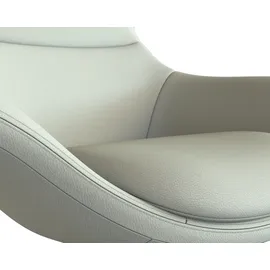 flexlux Ohrensessel »Stilo Relaxsessel, TV-Sessel«, Solitär, Stil-Ikone, drehbar, Fuß schwarz weiß