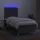 vidaXL Boxspringbett 100 x 200 cm Dunkelgrau
