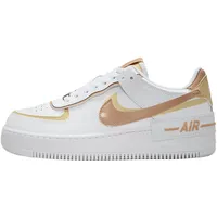 Nike Damen Air Force 1 Shadow Sneaker, White Hemp Team Gold White, 38.5 EU