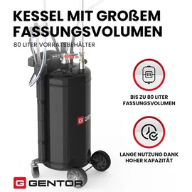 GENTOR Ölauffangwanne Leder 80 L schwarz