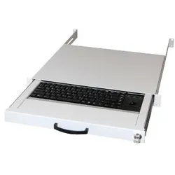 Aixcase AIX-19K1UKDETB-W - Tastatur - rack-montierbar