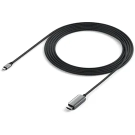 Satechi USB-C [Stecker] auf HDMI 2.1 8K 60Hz Adapterkabel schwarz, 2m (ST-YH8KCM)