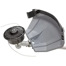 Ikra mogatec IKRA Benzin Freischneider IBF 31-4 mit Spule, 3- & 8-Zahn-Dickichtmesser, Schutzschild & Profi-Schultergurt