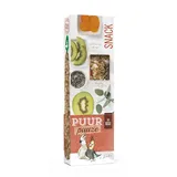 Witte Molen, Puur Pauze Sticks Kakadu Kiwi & Eukalyptus 140 g – Tray, 3 x gebackene Kaustäbe (2 Stück), köstliche und gesunde Aktivität, ohne Konservierungsstoffe, Farbstoffe oder künstliche Aromen