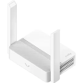 Cudy WR300 Router Wireless Fast Ethernet 300Mbps Single Band 2.4GHz Bianco - Weiß/Silber/Schwarz