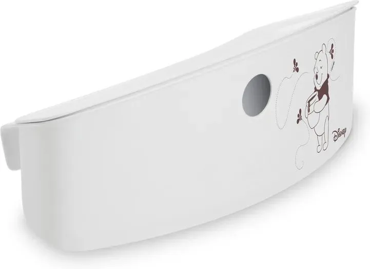 Hauck Aufbewahrungsbox für Hochstuhl Rückenlehne (abnehmbar & inkl. Deckel) - Disney Pooh - Weiß