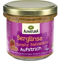 Alnatura Bio Aufstrich, Berglinse-Tomate-Balsamico, 140 g