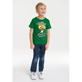 LOGOSHIRT T-Shirt LOGOSHIRT "Speedy Gonzales - Looney Tunes", Mädchen, Gr. 104/116, grün, 100% Baumwolle, bedruckt, normal, Rundhals, Shirts T-Shirt, mit tollem Frontprint
