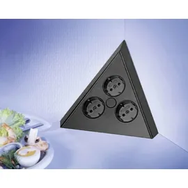 THEBO Mehrfachsteckdose 3 m Schwarz 1 St.