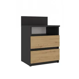 Top e shop Nachtschrank M1 40 x 32 x 59 cm Anthrazit/Artisan