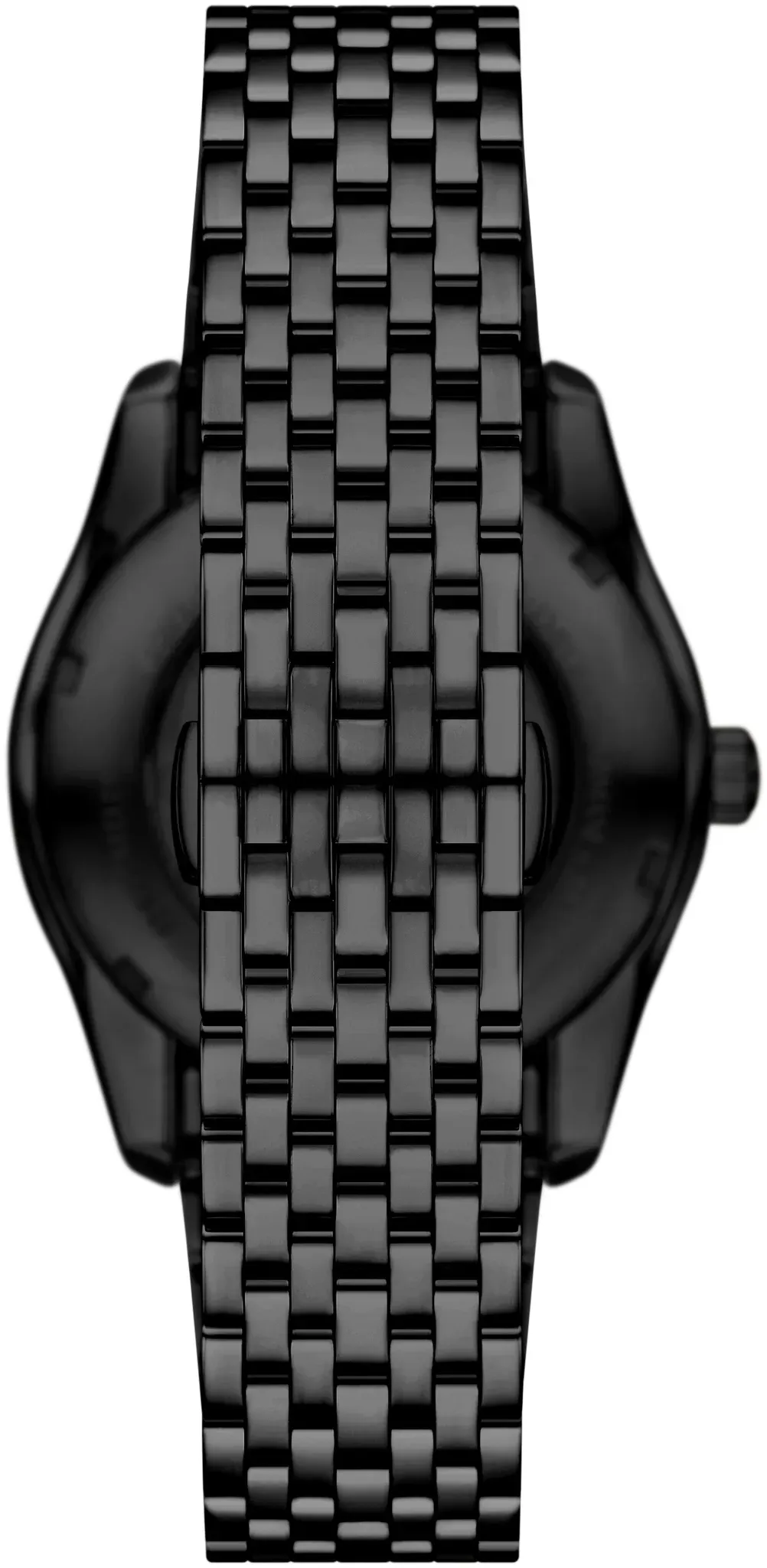 Automatikuhr EMPORIO ARMANI, schwarz (schwarz, schwarz), Armbanduhren, Herren, Automatikuhr, Armbanduhr, Herrenuhr, Mechanische Uhr, Edelstahlarmband, analog