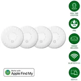 4smarts Standort-Finder SkyTag Plus weiß 4er Set