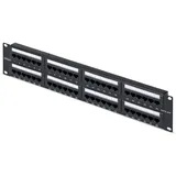 Startech 48-Port Patchpanel, 2HE, 19 Zoll Rack Cat6 Patch Panel, RJ45, UTP, 110 Punch-Down, Ethernet-Netzwerk Patchfeld