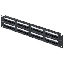 Startech 48-Port Patchpanel, 2HE, 19 Zoll Rack Cat6 Patch Panel, RJ45, UTP, 110 Punch-Down, Ethernet-Netzwerk Patchfeld