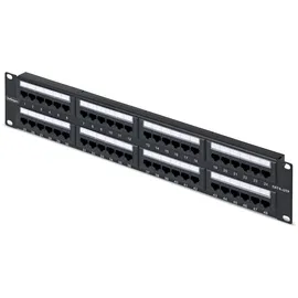 Startech 48-Port Patchpanel, 2HE, 19 Zoll Rack Cat6 Patch Panel, RJ45, UTP, 110 Punch-Down, Ethernet-Netzwerk Patchfeld