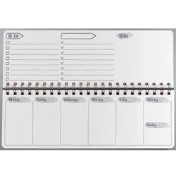 Sigel Wochenplaner Jolie (EN) undatiert  1 Woche/2 Steiten Apricot Inspiration 30x11,4cm