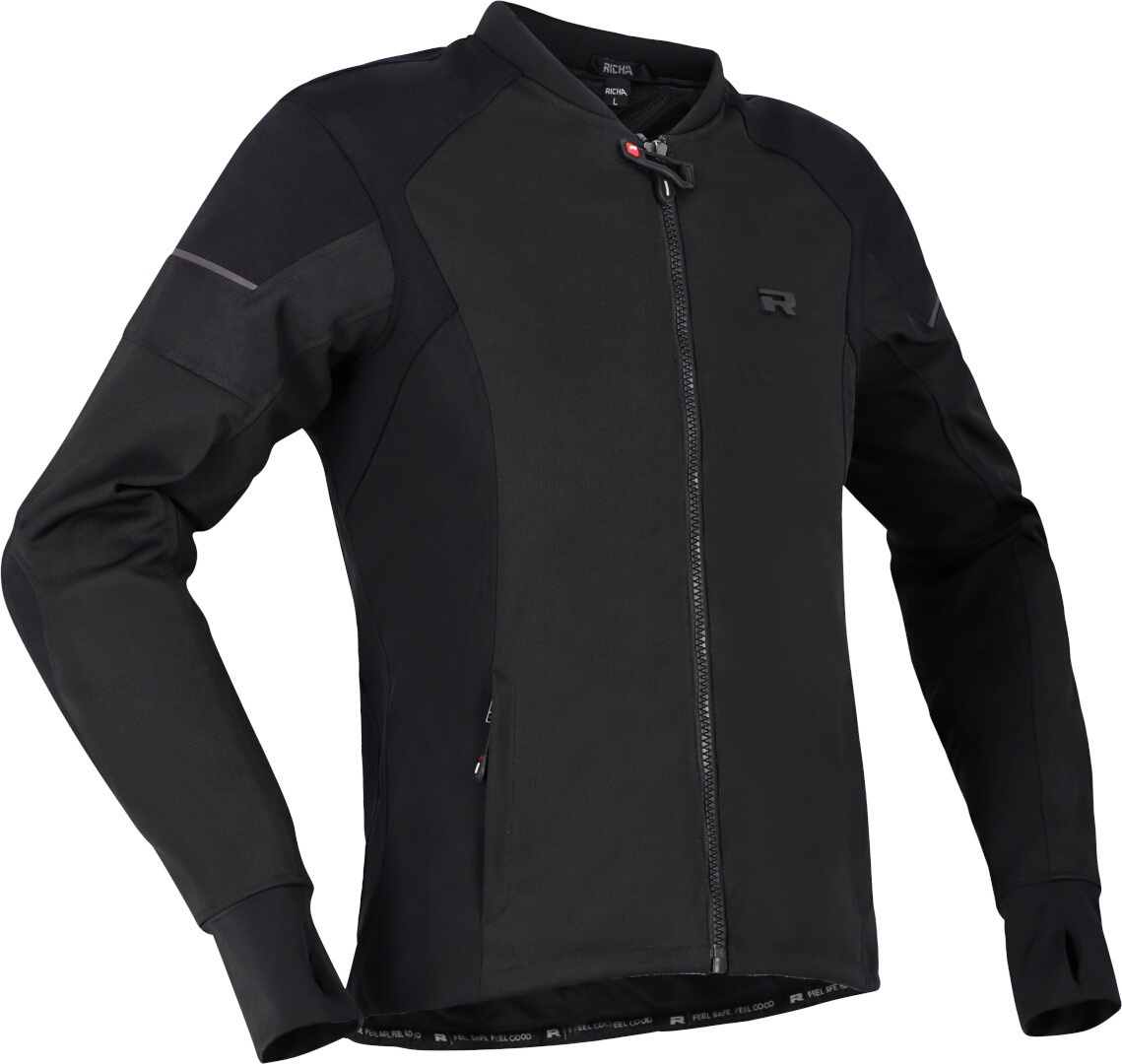 Richa Bodyguard 2 Motorfiets textiel jas, zwart, S