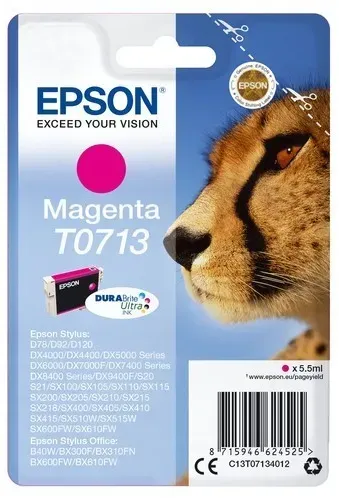 Original Epson Tintenpatrone C13T07134011 / T0713 Magenta