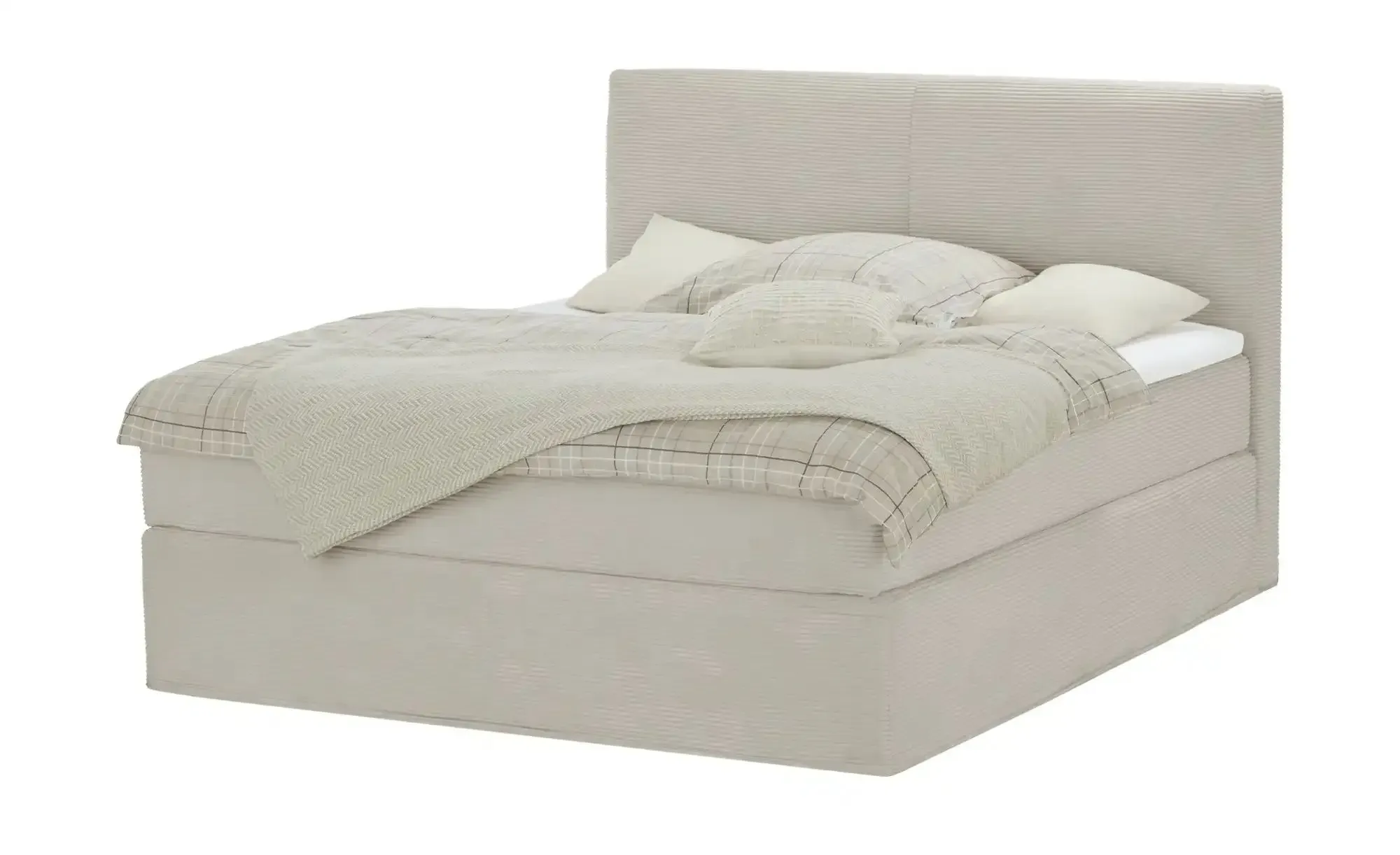Boxi Boxspringbett  Boxi Classic , beige , Maße (cm): B: 160 H: 125