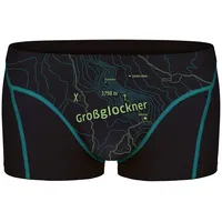 Ein schöner Fleck Erde Herren Boxershorts | Shorts, Print, Bio-Baumwolle Großglockner (Schwarz) XL