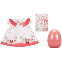 zapf creation® baby annabell® Puppenkleid Osterkleid im Ei rosa/weiß 707203