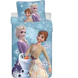 Disney Frozen Bettwäsche Eiskönigin Anna ELSA Snow Kopfkissen Bettdecke 135/140x200