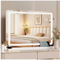 Mamizo Schminkspiegel mit Beleuchtung, 80X62cm, Mit USB und Typ-C,