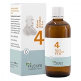 PFLÜGER Schüßler Salze Nr. 4 Kalium chloratum D6 - 100 ml Tropfen - Das Salz der Schleimhäute - glutenfrei & laktosefrei