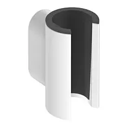 hansgrohe Porter Fine Duschkopfhalterung 28885700 feste Halteposition, aus Metall, mattweiß