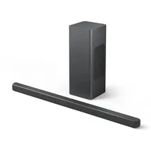 Philips TAB6309 Soundbar 2.1 mit Subwoofer - 2,1 Kanal 320W, DTS Virtual X, Bluetooth 5.4, HDMI ARC, optische Verbindung und USB-Konnektivität - Dunkelgrau