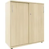 FM Helmets fm Schiebetürenschrank, 4260761570594 akazie 2 Fachböden 100,0 x 44,2 x 111,5 cm