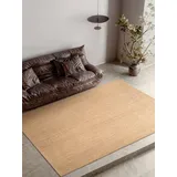 Villeroy & Boch Juteteppich, Mirabelle - Natur Wohnzimmerteppich, 100, Jute, Fischgräten-Design - Handgewebt & Natürlich - Naturfaser für Wohnzimmer, Schlafzimmer, Esszimmer – Natur Gold, 160x230 cm Oeko-Tex® Standard Fußbodenheizung geeignet, in