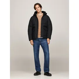 Tommy Hilfiger Parka TOMMY HILFIGER "ROCKIE UTILITY HOODED JACKET", Herren, Gr. XXL, schwarz, Web, Obermaterial: 100% Polyamid. Futter: 100% Polyamid.