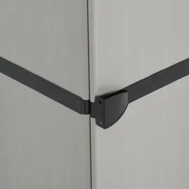 vidaXL Garten-Lagerschrank 34 x 40 x 168 cm Grau-Schwarz