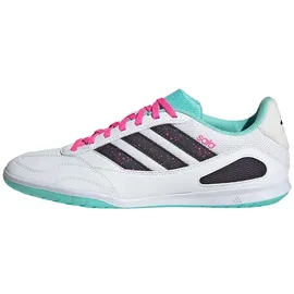 adidas Super Sala Competition III IN Herren Cloud White/Aurora Black/Flash Aqua 43 1/3