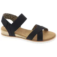 Skechers Damen Desert Kiss-Secret Picnic Sandale, schwarz, 37 EU - 37 EU