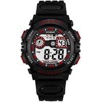 elektronische Uhr wasserdichte multifunktionale digitale Display modische Kinder LED Luminous Digital Watch für Schüler-Rot - Rot