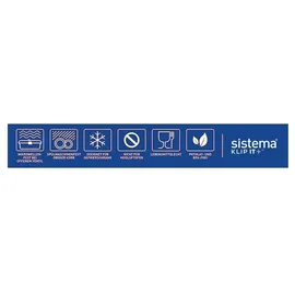 Sistema Klip It Plus rechteckig blau 2,2 l