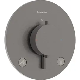 Hansgrohe Ecostat Comfort S Duschthermostat Unterputz für 2 Verbraucher Brushed Black Chrome 33715340