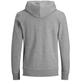 JACK & JONES Basic Reißverschlusspullover Light Grey Melange / Regular Fit XL