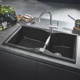 Grohe K700 100-C 90/50 2.0 rev 90x50cm, auflieg., 2 Beck., Gra schwarz