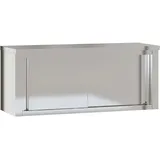 vidaXL Küchen-Wandschrank mit Schiebetüren Edelstahl