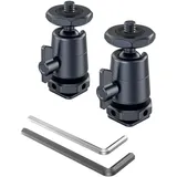 SmallRig 2948B Mini-Kugelkopf mit abnehmbarer Cold Shoe Halterung (2 St.)