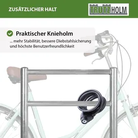 Trutzholm Fahrradständer Fahrradanlehnbügel Typ H 115x75 cm Stahl feuerverzinkt Ø 60 mm grau