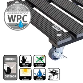 wagner® design yourself Pflanzenroller WPC 29 x 29 x 7,5 cm