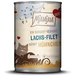 MjAMjAM - Duett 390g MjAMjAM Katze 6x390g DUETT LachsFilet mit Hühnchen