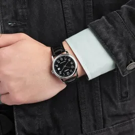Casio MTP-V002L-1B Leder 40 mm ZEGAREK MĘSKI CASIO MTP-V002L-1BUDF